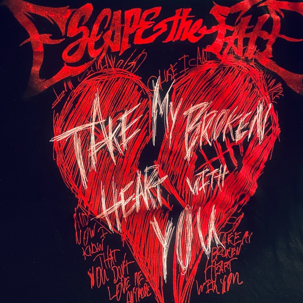 Escape the Fate concert shirt Medium